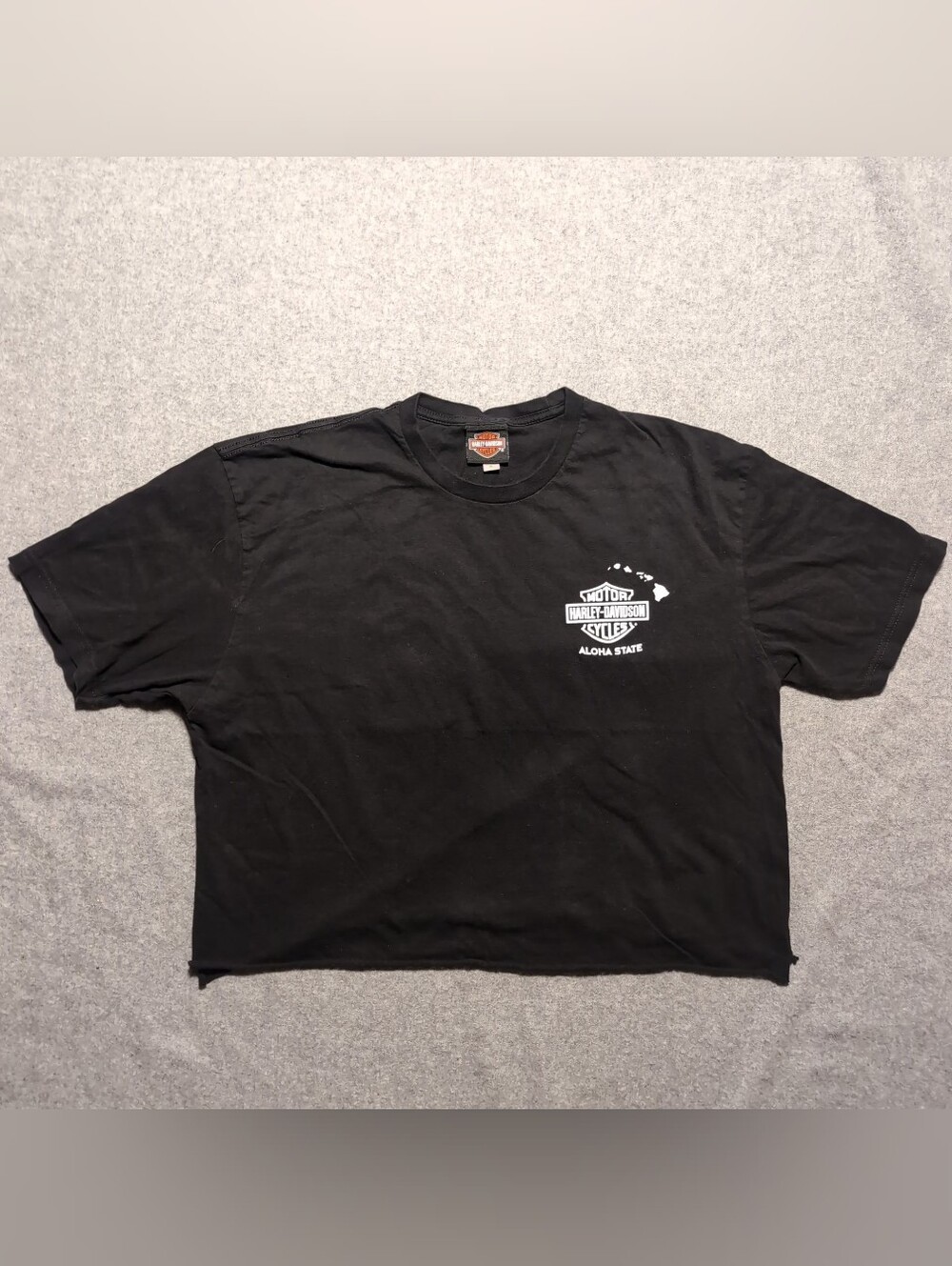 Pacific Harley-Davidson Black Graphic Tee Size XL Crop Top 2019 Short Sleeve GUC